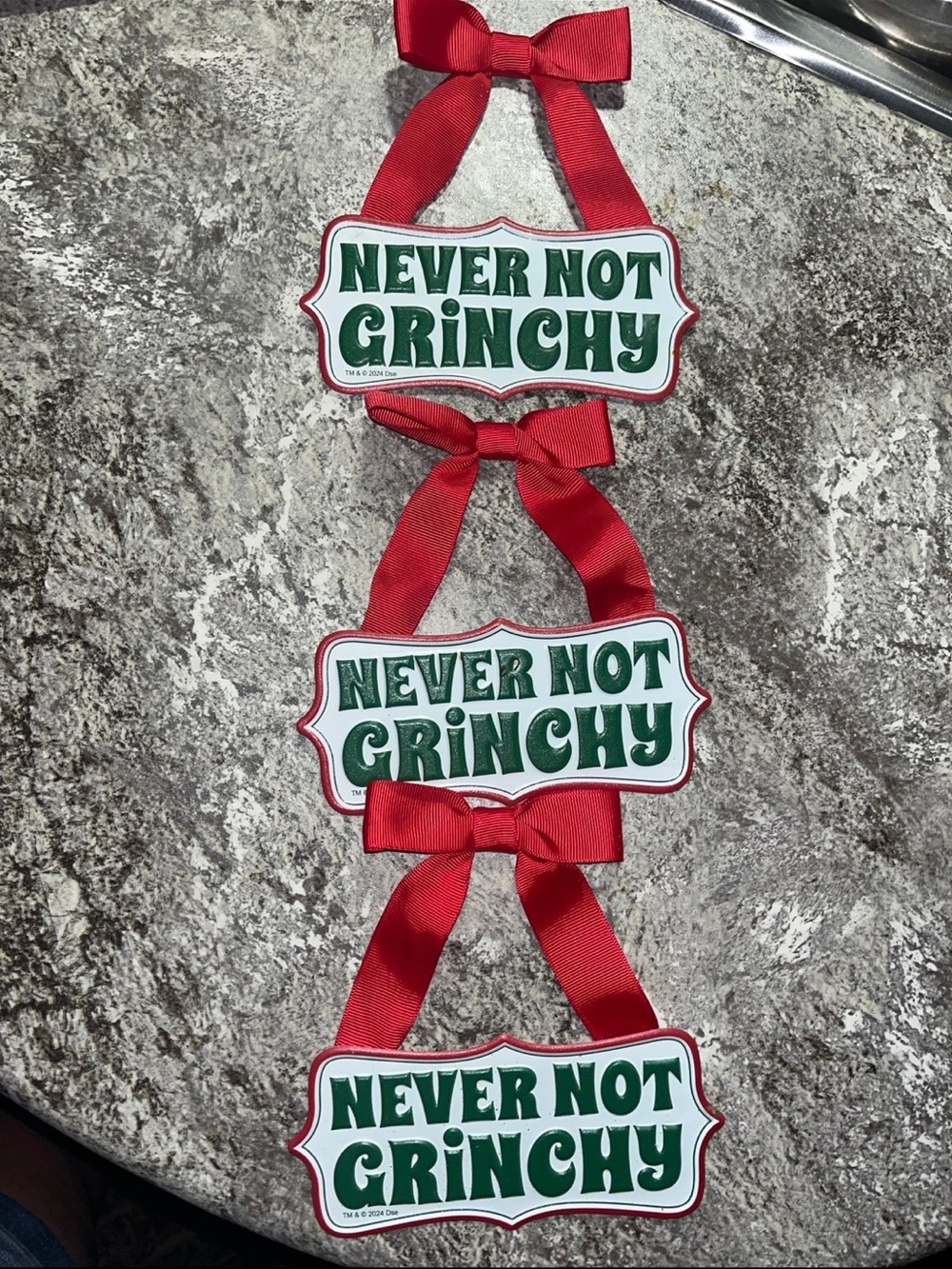 3 Grinch ornaments